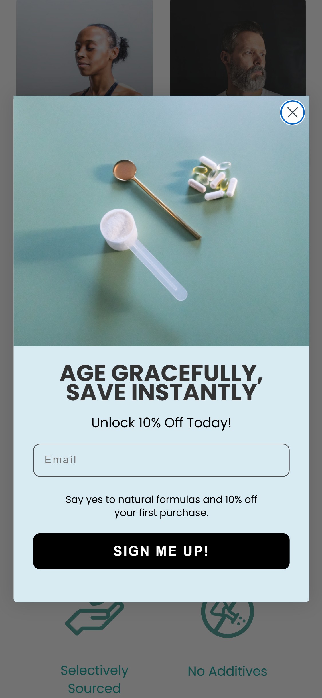 Amandean â€” Homepage hero (no quiz or personalization CTA)